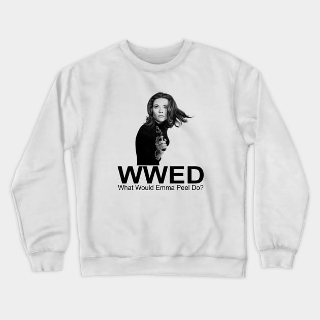 Emma Peel WWED Crewneck Sweatshirt by Den Tbd